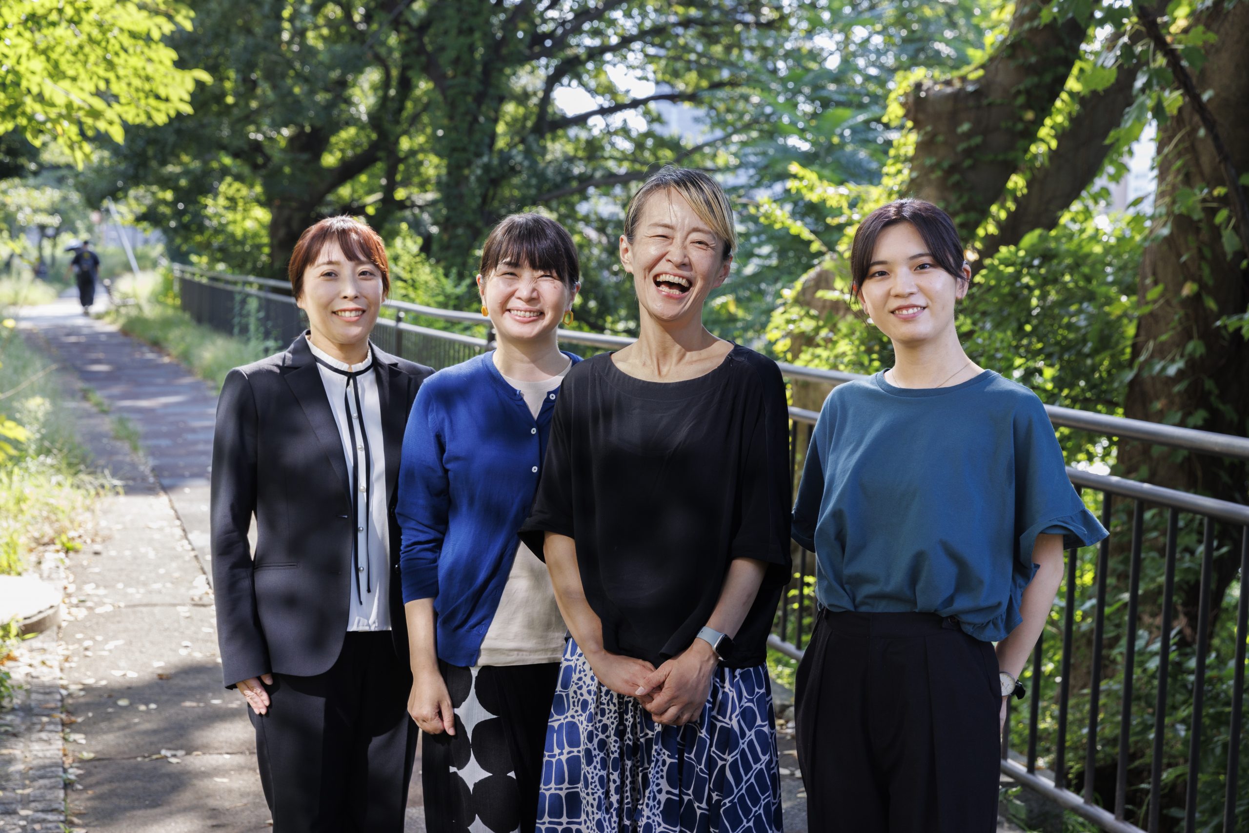 From left: Tomoko Tsukihashi, Tokyo Bunka Kaikan; Seiko Funanokawa, Tokyo Photographic Art Museum; Yuriko Komai, Arts Council Tokyo; Yukiko Ohtaka, Arts Council Tokyo
