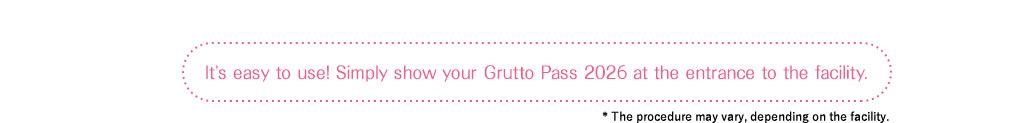 It's easy to use! Simply show your Grutto Pass 2026 at the entrance to the facility.