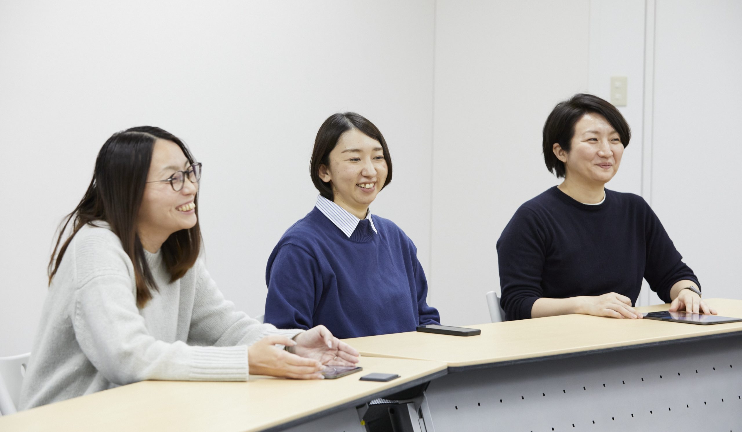 左から福井久美子さん、田口充奈子さん、小林愛恵さん
