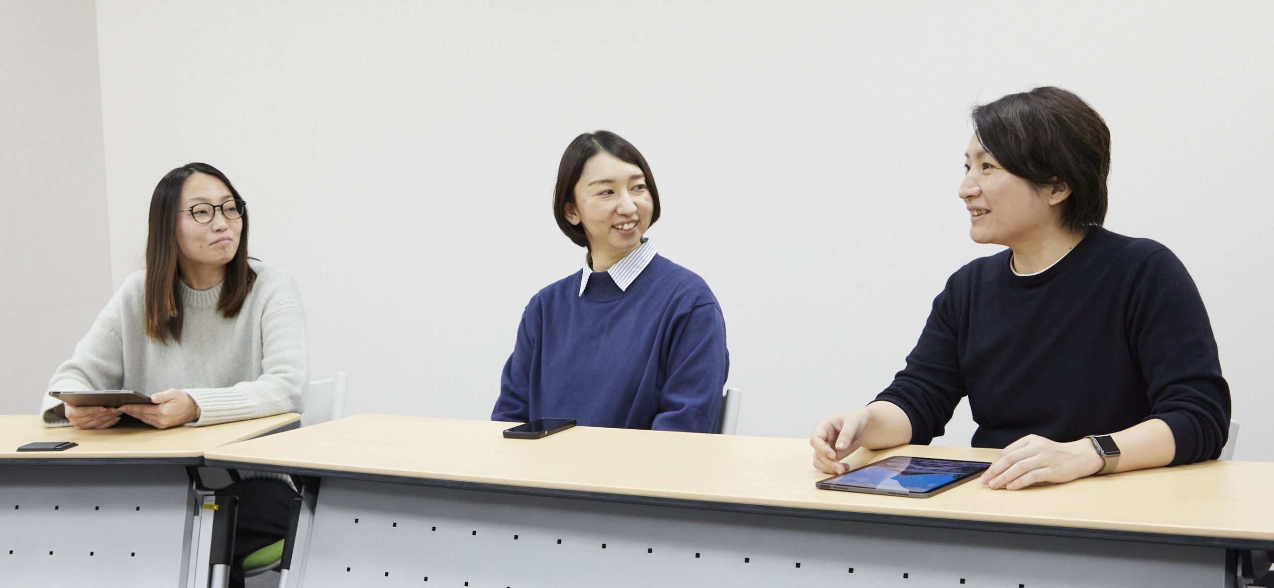 左から福井久美子さん、田口充奈子さん、小林愛恵さん